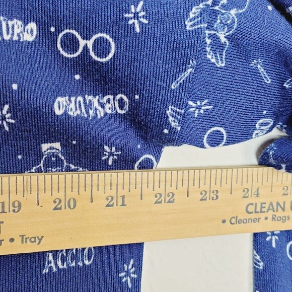 The Wizarding World Of Harry Potter Sz Medium Pajama Top Navy Blue Licensed Soft - Picture 9 of 9